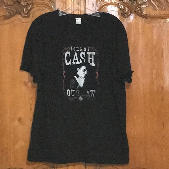 Maglietta Uomo Johnny Cash Outlaw Music – Nera, Taglio Regular, 100% Cotone, Merch Ufficiale EMP - 2